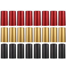 60pcs Flattened Bottle Caps Red Pvc Sealing Caps