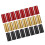 60pcs Flattened Bottle Caps Red Pvc Sealing Caps 10