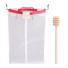 Fine Mesh Honey Filter Stir Stick Wood 2pcs
