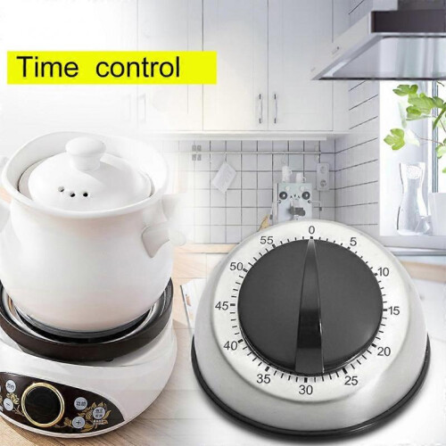 Long Bell Alarm 60-Minute Kitchen Cooking Wind Up Timer Mechanical