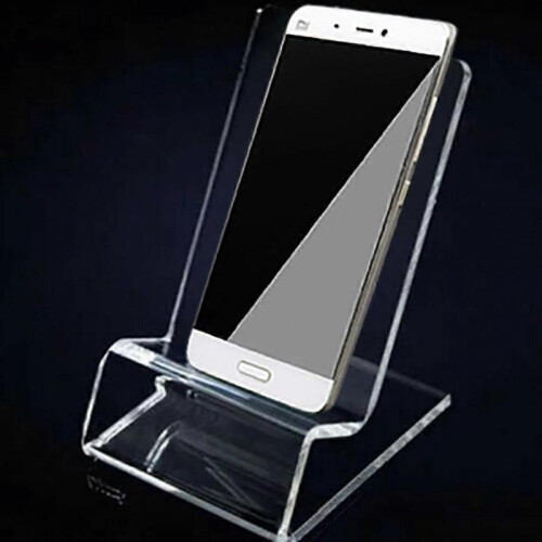 Clear Acrylic Transparent Mobile Phone Display Stand Mount Holder Rack Bracket
