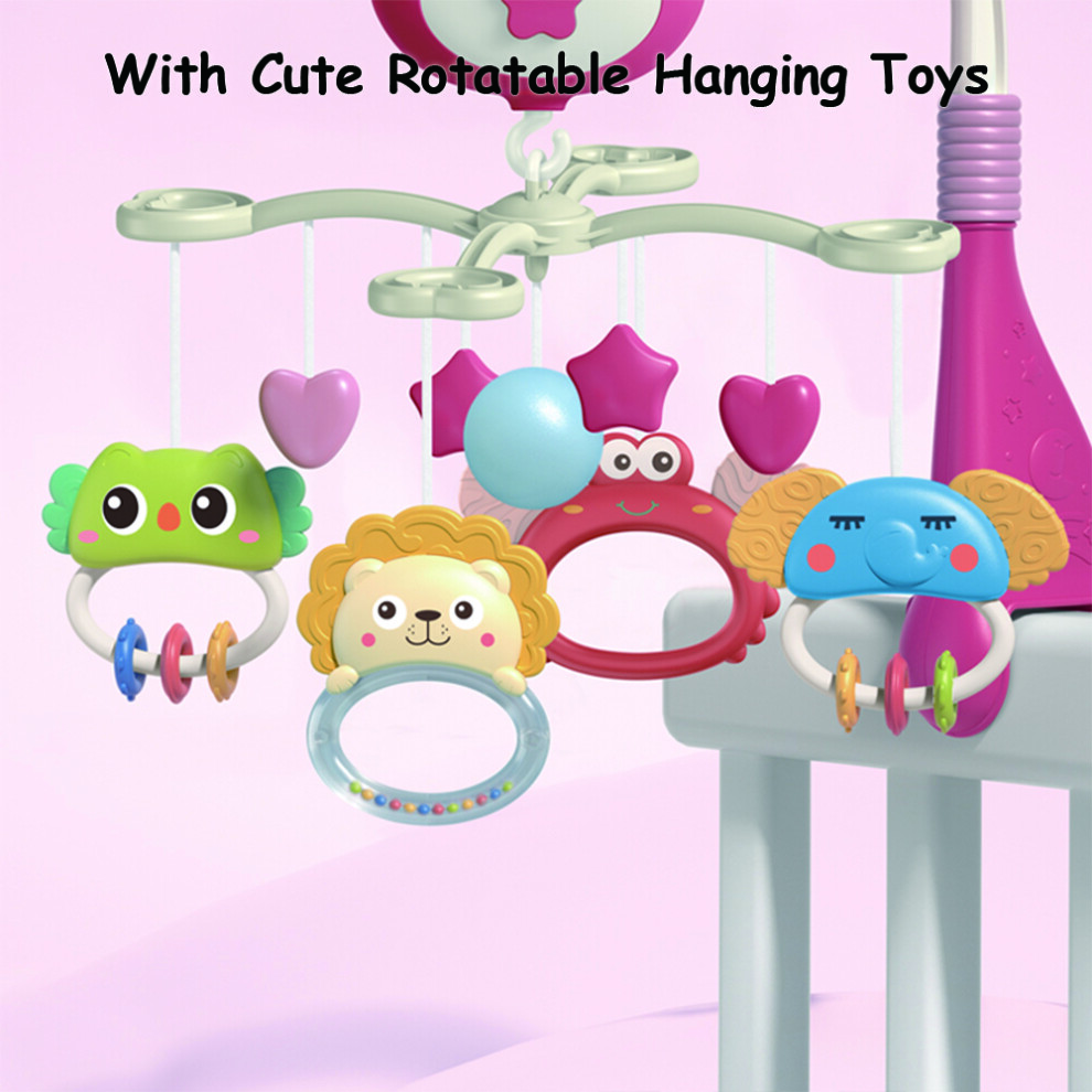 Cute Baby Crib Mobile with Music Star Projection