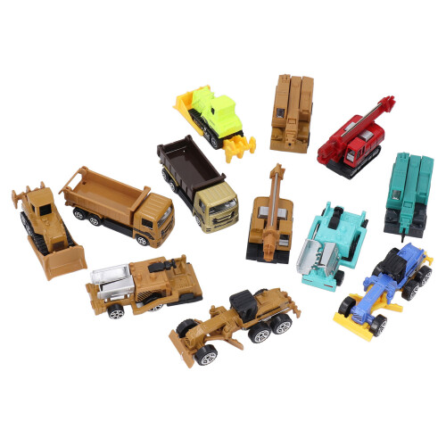 12pcs Construction Vehicles Toy Learning Playset 1