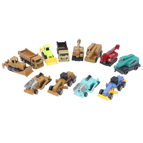 12pcs Construction Vehicles Toy Learning Playset 2
