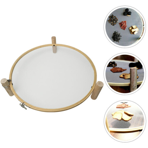 Flower & Vegetable Drying Rack - Wood Mesh Net 2