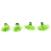 4 Stück Grüne Garnfloat-Strike-Indikatoren – 33 mm, Leichte Fliegenfisch-Floaties