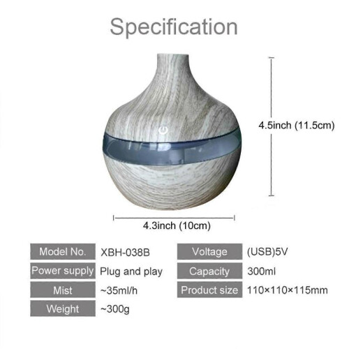 Aroma Essential Oil Diffuser LED Aroma Aromatherapy Humidifier 2