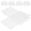 6Pcs Clear PVC Egg Cartons Bulk Reusable Egg Holder for Fridge Storage 1