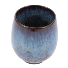 Keramische Theekop Blauw Retro Stijl Gezond Veilig Voor Thuis