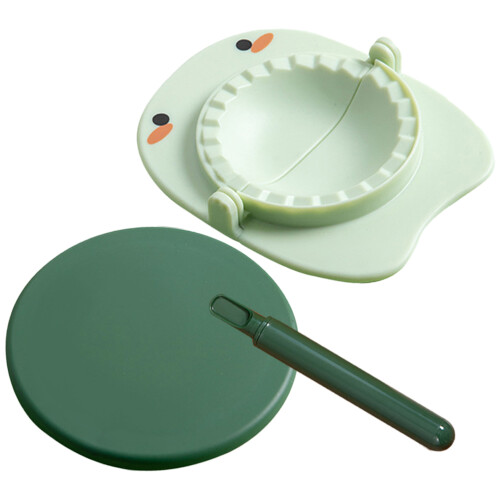1Set Kitchen Dumpling Press Van PP Groen Voor Makkelijk En Kneden