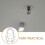 Sprinkler Cage Chrome Plated Metal 1 Set Flush Mount 6