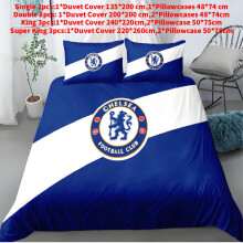 (Single(135x200cm)) Fans Chelsea For Single Double Bedroom Duvet Covers Bedding Gift Supplies Sets