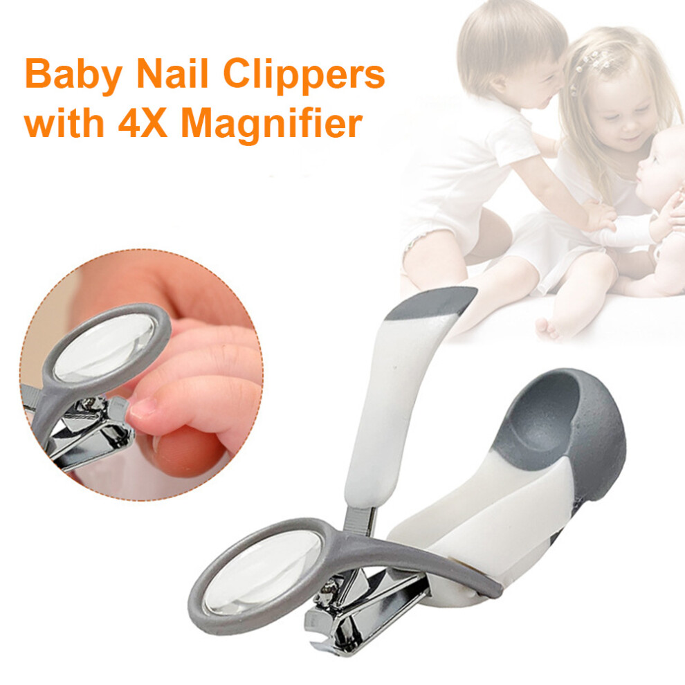 Baby Nail Clippers with 4X Magnifier Safety First