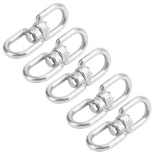Rostfrei 304 Edelstahl Drehhaken-Set M5 Doppelöseverbinder