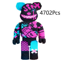 (Purple) Building Bearbricks Blocks Diy Figure Toy Model Kids Adult Decor Collection Gift