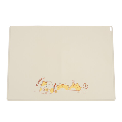 Baby Silicone Table Mat Portable Large Print