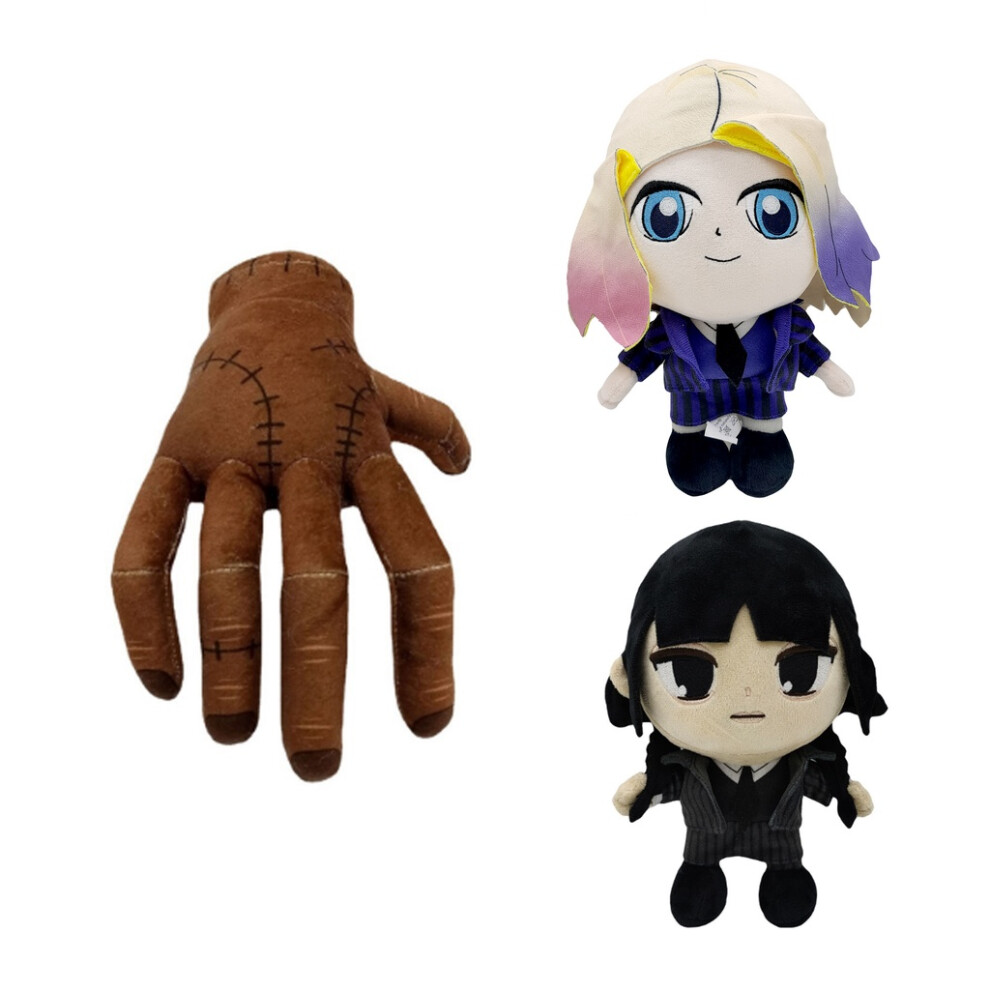 Wednesday Addams Enid Sinclair Cartoon Plush Doll Wolf Girl Stuffed 25cm Toy