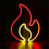 Flame Neon Sign, Neon Lights for Wall Decor, USB Battery Powered Neon Wall Light 1