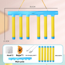 (Yellow) Challenge Kids Reflex Falling Sticks Game Toy Hand Eye Prop Training Coordination