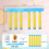 (Yellow) Challenge Kids Reflex Falling Sticks Game Toy Hand Eye Prop Training Coordination 1