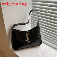 (Black)Modische Handtasche mit einfarbigem Design und VSL Buchstaben Dekoration täglich für