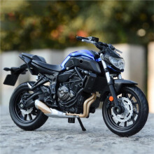 1:18 MT07 2018 Die-Cast Motorcycle Model, Collectible Hobby Vehicle, Static Display Toy