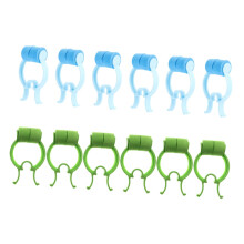 12-Piece Portable Nosebleed Stopper Set, Adjustable Nose Clips for Home Use, Nasal Correction, Breathing Exercises, Blue Green