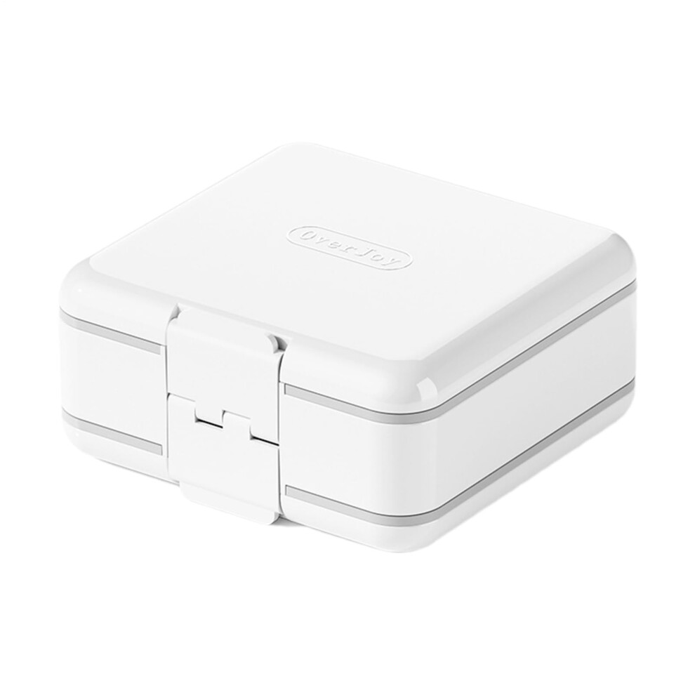 White Multifunctional Pill Splitter Slicer Case, Weekly Pill Organizer With Food-Grade Material, Pill Dispenser And Cutter
