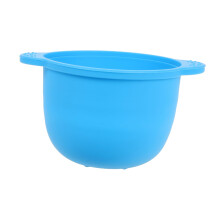 Silicone Mask Bowl Wax Warmer for Hair Removal, Sky Blue Heat Pot for Wax Melts, Sweets, and Body Waxing