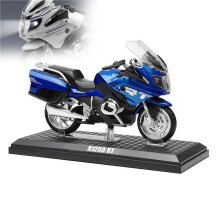 1:12 Scale R1250 RT Motorcycle Model, Die-Cast Metal Toy, Travel Road Bike Replica, Blue Color