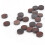 10mm Rote Leder-Queue-Spitzensatz, 50 Stück/Box, Snooker- & Billard-Queue-Spitzenschoner 12