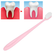 Ultra-Weiche, rosa Zahnbürste mit weichen Borsten für Erwachsene & Kinder, Allround-Reinigung