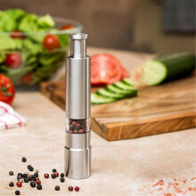 Stainless Steel Thumb Push Pepper Spice Grinder Mill Muller Stick