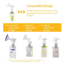 Bimirth Breastmilk Storage Bag Adapters Breast