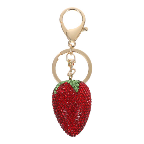 Glitterende Aardbei Sleutelhanger En Sleutels