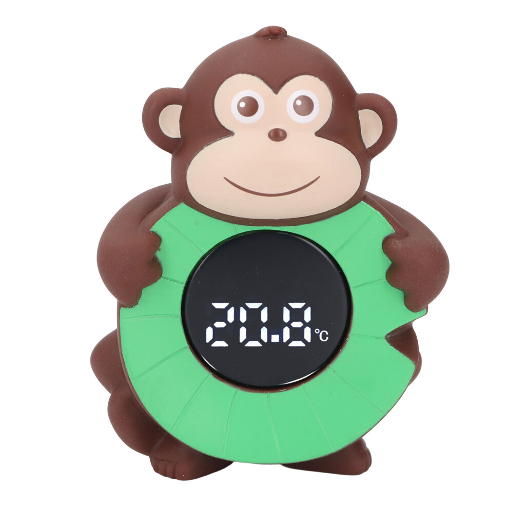 Baby Bath Tub Thermometer Cartoon Monkey LED