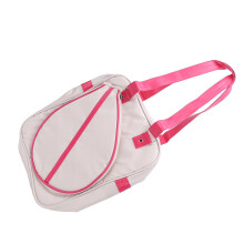 Große weiße Nylon-Badminton-Schläger-Tasche mit Laptopfach & Wasserfest, Trocken- und Nass-Trennung