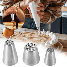 Grass 3-piece Set, Shortcake Decoration Mouth, 304 Stainless Steel, Seamless Decoration Set