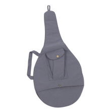Unisex Tennisschlägertasche aus Canvas in Grau mit verstellbarem Schultergurt