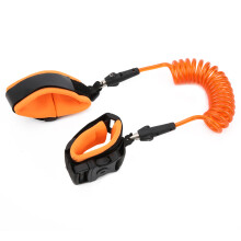 Verstellbares 1,5 m Kinder-Gelöscht‐Wrist‐Link‐Leine mit Schloss & drehbarem Kopf in Orange