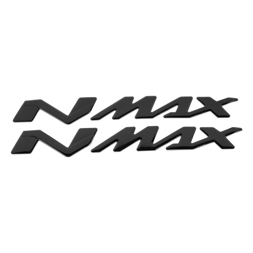 Adesivi con stemma 3D per NMAX155 125cc Nero, Coppia 1