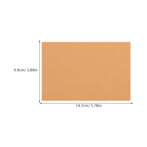 60pcs Blank Memo Cards For Everyday Use Khaki For Students 1