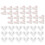 40pcs Cloth Rabbit Ear Hairpin Accessories Pink 5