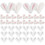 40pcs Cloth Rabbit Ear Hairpin Accessories Pink 10