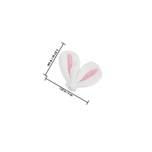 40pcs Cloth Rabbit Ear Hairpin Accessories Pink 1