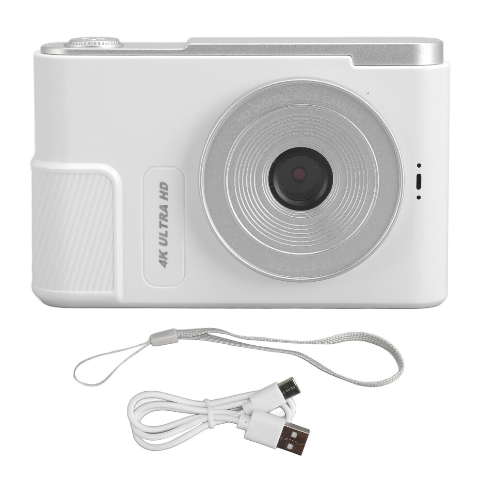 Digital Camera 48Mp 4K 16X Digital Zoom 2.4 Inch White 8130196290717