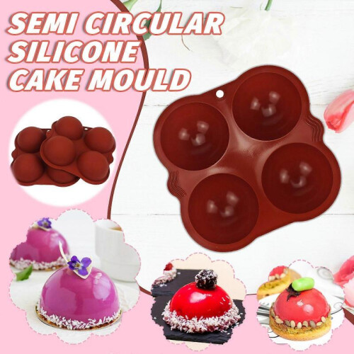 4 Even Semi Sphere Silicone Cake Baking DIY Fondant Chocolate Silicone Cake Decoration Tools Kitchen Baking Tools