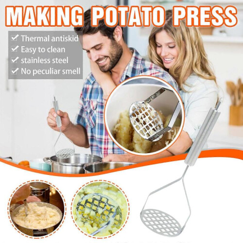 Stainless Steel Potato Mashers Garlic Mud Pressure Puree Tool