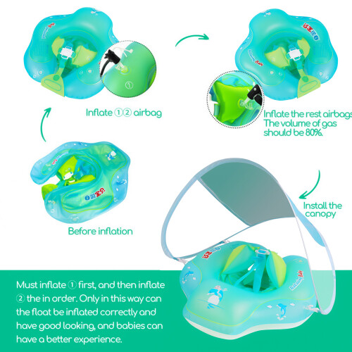 Cute Baby Pool Float Inflatable Baby Swim Float
