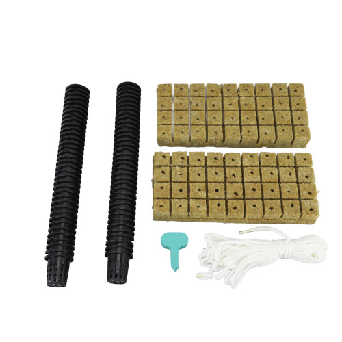 72 Set 1 Inch Rockwool Cubes with 2 Inch Net Pots 1